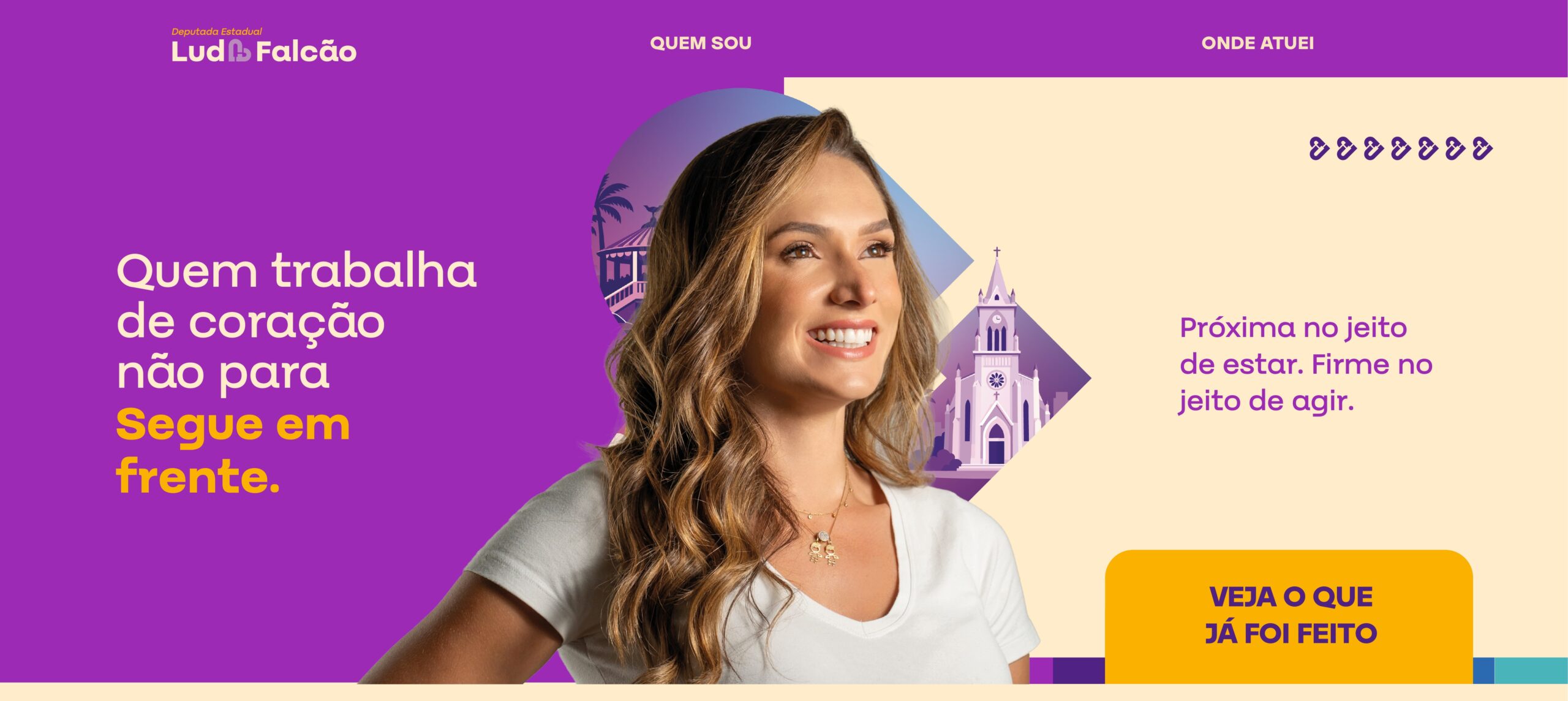 Lud Falcão — Quem trabalha de coração não para. Segue em frente.